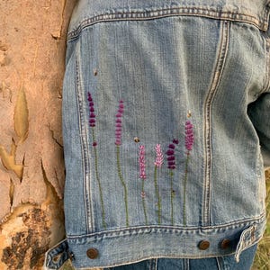 lavender jean jacket
