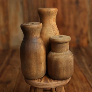 Rustic Wooden Weight Set – Perfect for Newborn Photography Props