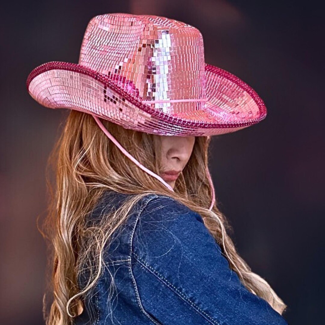 Disco Ball Cowboy Hat, Bachelorette Hat, Sparkly Cowboy Hat, ERAS Tour ...