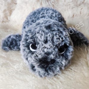 Henry the Harbour Seal toy crochet pattern PDF instant download
