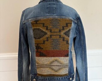 Women's Denim Jacket with Pendleton Wool