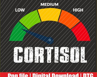 Low Cortisol Levels PNG | Digital Download | DTF Print