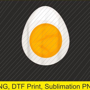 May include: A white hard-boiled egg with a bright yellow yolk.