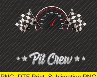 Festa di compleanno di auto da corsa Famiglia di corse Pit Crew PNG / Download digitale / Stampa DTF