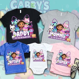 Gabbys Puppenhaus Geburtstag Shirts, Gabbys Puppenhaus Geburtstag Shirt, Gabbys Puppenhaus Familien Shirts, Gabbys Puppenhaus Kinder Shirt