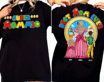 Super Mommio Best Mom Ever - Personalized Shirt Gift For Mom, Mother's Day Shirt, Gamer Mom, Custom Super Mommio Shirt, Gift For Mom