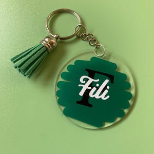 Acrylic Keychain with name