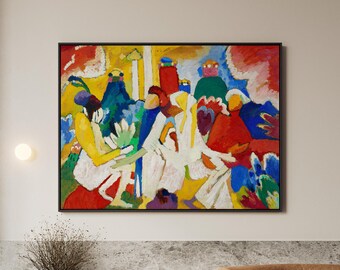 Wassily Kandinsky Oriental Canvas Print, Abstract Expressionist Museum Artwork