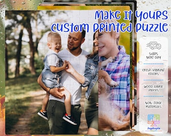 Custom Family Photo Puzzle, Personalized Jigsaw Puzzle, Family Gift, Picture Puzzle, Puzzle Photo, 100 300 500 1000 Piece Puzzle,Puzzle Gift