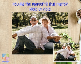 Custom Photo Puzzle, Personalized 300 500 1000 Piece Puzzle, Jigsaw Puzzle, Gift For Couple, Birthday Gift, Wedding Gift
