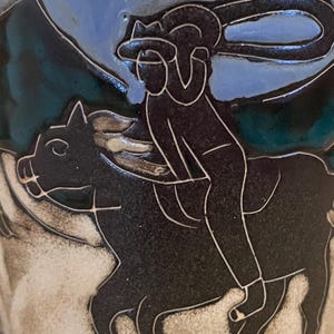 Hand-Painted Cowboy Mug