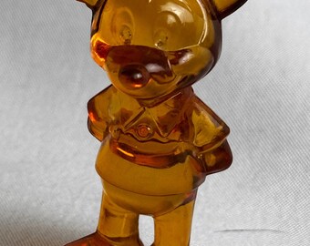 Vintage Lucite Micky Maus Kleine 5,5 cm Figur