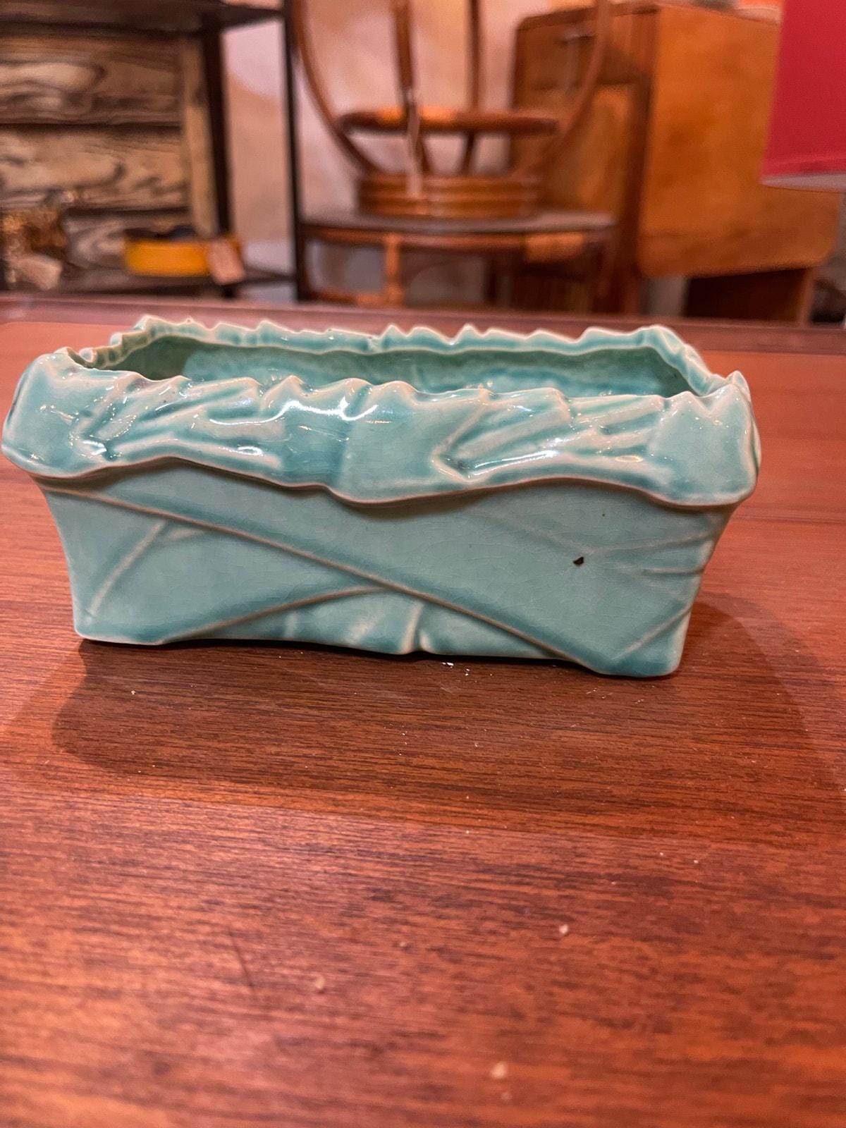 jardinière rectangulaire vintage en céramique McCoy Pottery