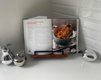 Handmade Wooden Cook Book Holder. Foldable. Can be personalised.