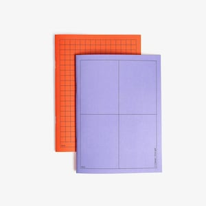 booq, purple-orange notebook