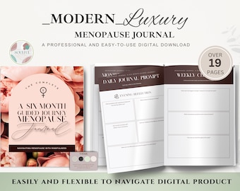 Menopause Journal PDF | Symptom Tracker & Wellness Log | Self-Care Planner | Printable Health Journal | Hormone Tracker | Digital Download