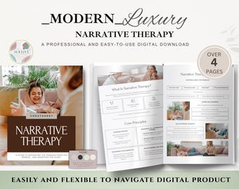 Narrative Therapy Cheat Sheet PDF | Counseling Techniques Guide | Therapist Reference | Mental Health Tool | Printable | Instant Download