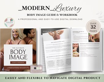 Body Image Workbook & Guide | Self-Love Mental Health PDF | Body Positivity Journal | Counseling Tool | Therapy Worksheet | Instant Download