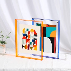 Acrylic Dopamine Color Frame – Neon Photo Frame – Colorful Poster Frame – Custom Wall or Table Display – Bright Modern Home Decor