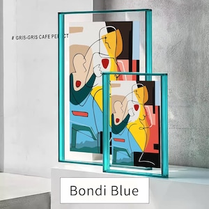 Double Acrylic Table Frame,Colorful Photo frame ,poster frame , wall Transparent frame,Box frame,Wall mounted Color Decoration home decor