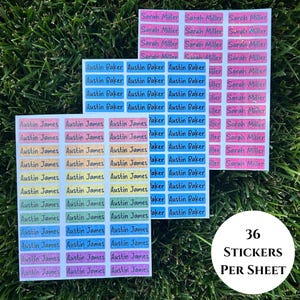 Kids Name Stickers, Daycare Name Labels, Preschool Name Labels, Waterproof Name Labels, Back to School Gift for Kids, School Labels for Kids