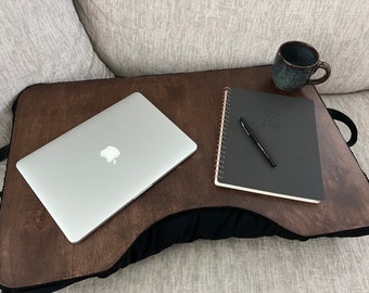 Jumbo Walnut-Stained Birchwood Lap Desk