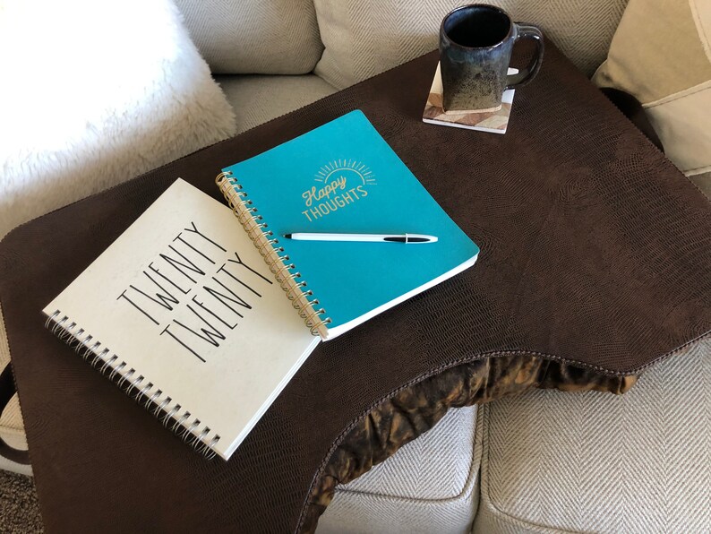 Jumbo Brown Alligator Faux Leather And Batik Lap Desk Etsy