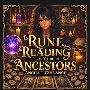 Runes of Your Ancestors • Wisdom From Your Lineage • Hidden Gifts & Ancient Guidance • Rune and Tarot Reading • Same Day