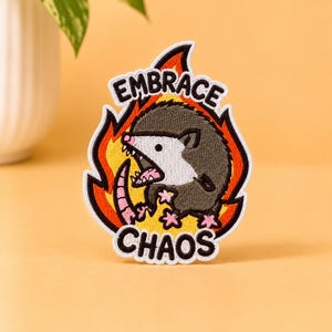 Embrace Chaos Embroidered Iron On Patch