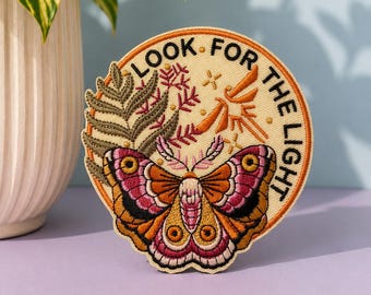 Look For The Light Embroidered Iron On Patch