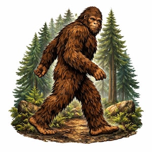Bigfoot Sticker – Waterproof Sasquatch Vinyl Decal