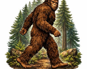 Bigfoot Sticker – Waterproof Sasquatch Vinyl Decal