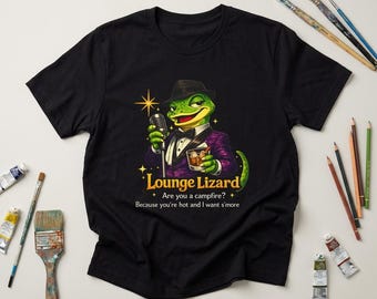 Lounge Lizard T-Shirt | Vintage Cocktail Character Tee