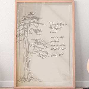 Custom Quote Print on Top-Quality Canvas Print Poster Framed. Made With Finely Textured, Christian Script Poster, Religious Gift, Your Word