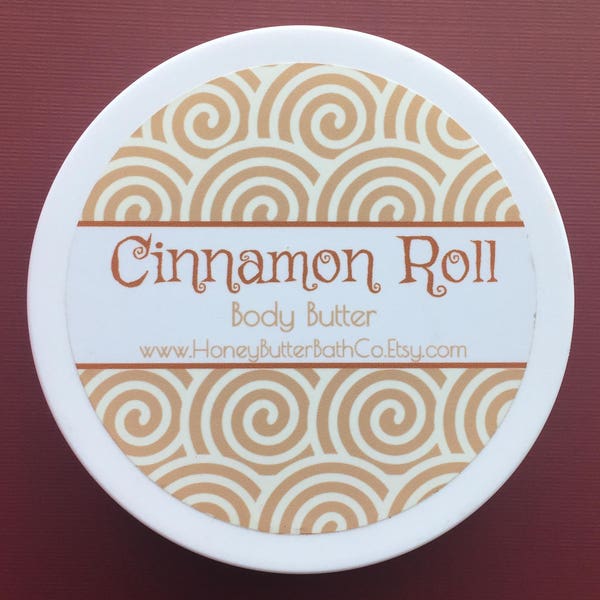 Cinnamon Roll | Body Butter, Cream, Lotion, Cinnamon, Frosting, Icing, Sugar, Dessert, Birthday, Sweet, Gift, Mom, Self Care, Hand Cream