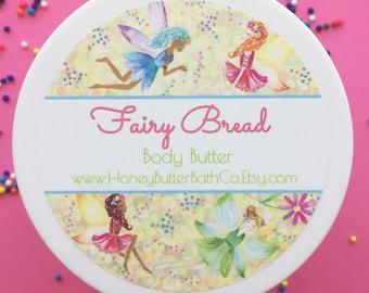 Fairy Bread | Body Butter, Lotion, Cream, Almond, Vanilla, Sweet Almond, Fairy, Marzipan, Birthday, Australia, Gift, Faerie, Party Favor