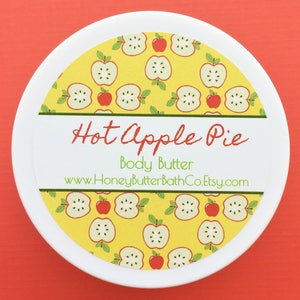 Apple Pie | Body Butter, Lotion, Cream, Teacher Gift, Cinnamon, Bakery, Fruit, Sweet, School, Dessert, House Warming Gift, Postpartum Gift