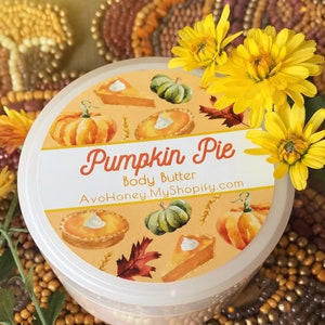 Pumpkin Pie | Body Butter, Cream, Lotion, Pumpkin Spice, Birthday, Teacher Gift, Chai, Self Care, Cinnamon, Fall, New Mommy Gift, Fall Lover