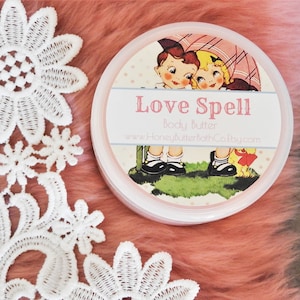 Love Spell | Body Butter, Lotion, Cream, Love, Anniversary, Body Lotion, Natural, Mom, Heart, Gift, Self Care, Gift for Her, Wedding, Spell