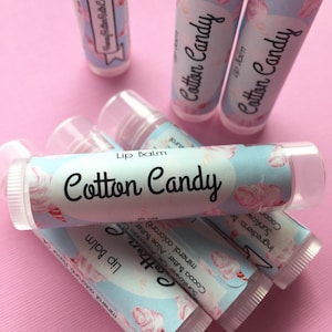 Cotton Candy Lip Balm Lip Balm, Chapstick, Lip Butter, Cotton Candy, Candy, Sweet, Birthday, Party Favor, Bridesmaid, Lip Care, Self Care image 1
