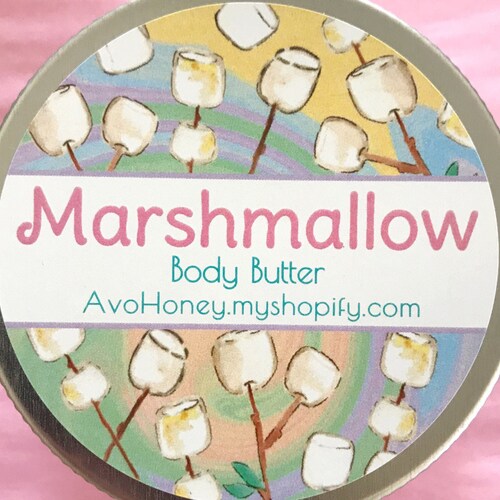 Marshmallow Body Butter Lotion Cream Marshmallow Lotion Etsy