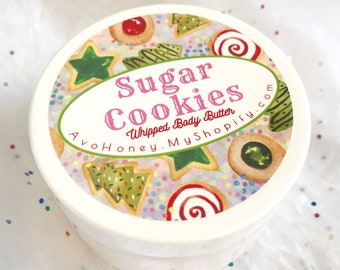 Sugar Cookies | WHIPPED Body Butter, Sugar Cookie, Self Care, Stocking Stuffer, Gift, Christmas, Holiday, Gift Set, Sweet, Sugar, Vanilla