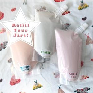 Body Cream Refill: Choose your Scent, Eco-friendly, Organic Oils, Raw Honey (8oz)