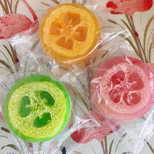 Loofah Soap | Citrus, Orange, Grapefruit, Lime, Lemon, Soap, Summer, Fruit, Loofah, Self Care, Gift, Unique, Holiday, Cute, Party, Birthday