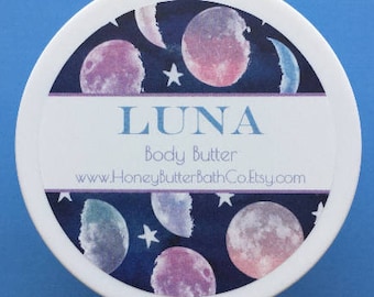 Lunar Eclipse | Body Butter, Lotion, Cream, Jasmine, Freesia, Floral, Self Care, Luna, Moon, Star, Lunar, Zodiac Gift, Moon Sign, Moon Phase