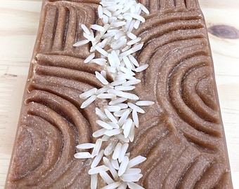 Basmati + Coconut Milk Soap | Toasted Rice, Hygge, Organic, Zen Home Decor, Relaxation Gift, Meditation Gift, Yoga Gift, Zen Garden Gift