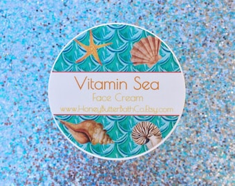 Vitamin Sea Face Cream: Algae Extract, Lemongrass Scent