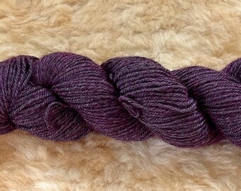 Merino X Romney Lamb.  Hand Spun and Hand Dyed. 3.5oz. 200yds.  Espresso Bean