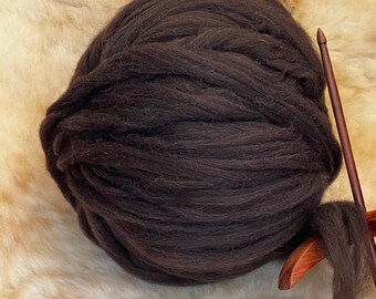 Merino X Combed Top.   Next to the skin soft.  (4 OZ.)  Professionally Processed at Zeilinger Wool Co.