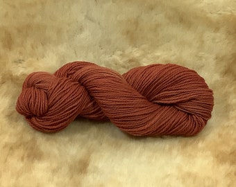 Ranch Yarn!  Hand Dyed Wool Yarn!  A Blend of Rambouillet & Corriedale.  Professionally spun by Zeilinger Wool Co.  Tobacco  Leaf